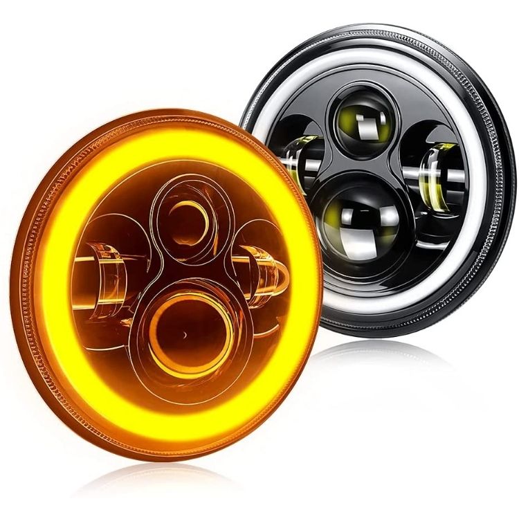 Full Halo 45 Watt LED Headlights – JEEP, Land Rover And Land Cruiser