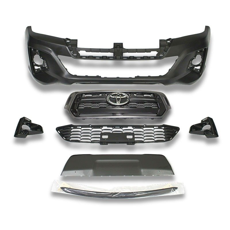 Toyota Hilux Body Kit Upgrade To Rocco 2018 Facelift Bumper And Grill Chrome Trim (Courier Not Included, Please request separate quote) - Image 5