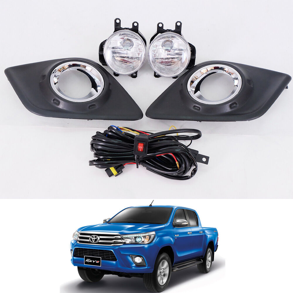 thumbnail image 2 of Fog Lamp Light Set For Toyota Hilux MK4 D4D 4WD 2001-2005 – Clear Halogen Spotlights 2 of 6