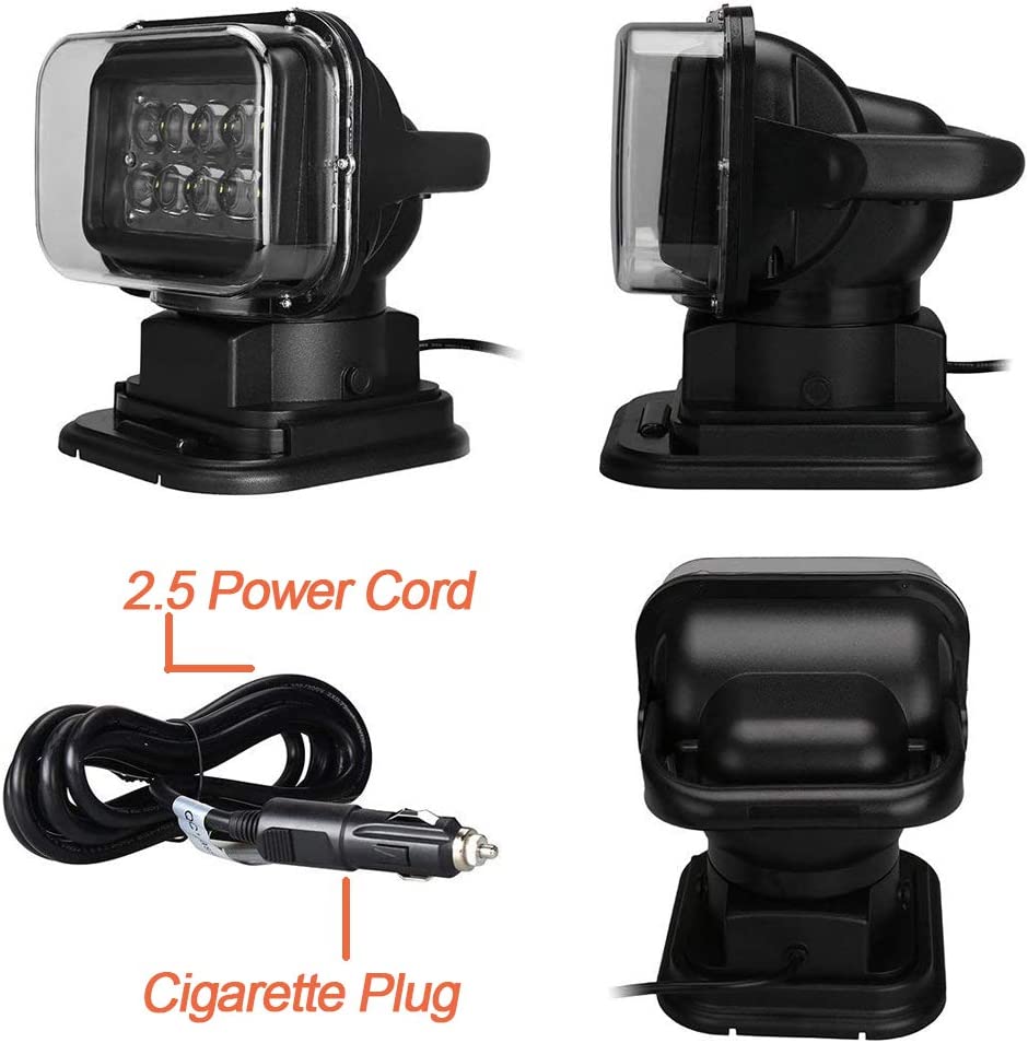 50 Watt Spotlight 360 Degree Rotating Magnetic Searchlight