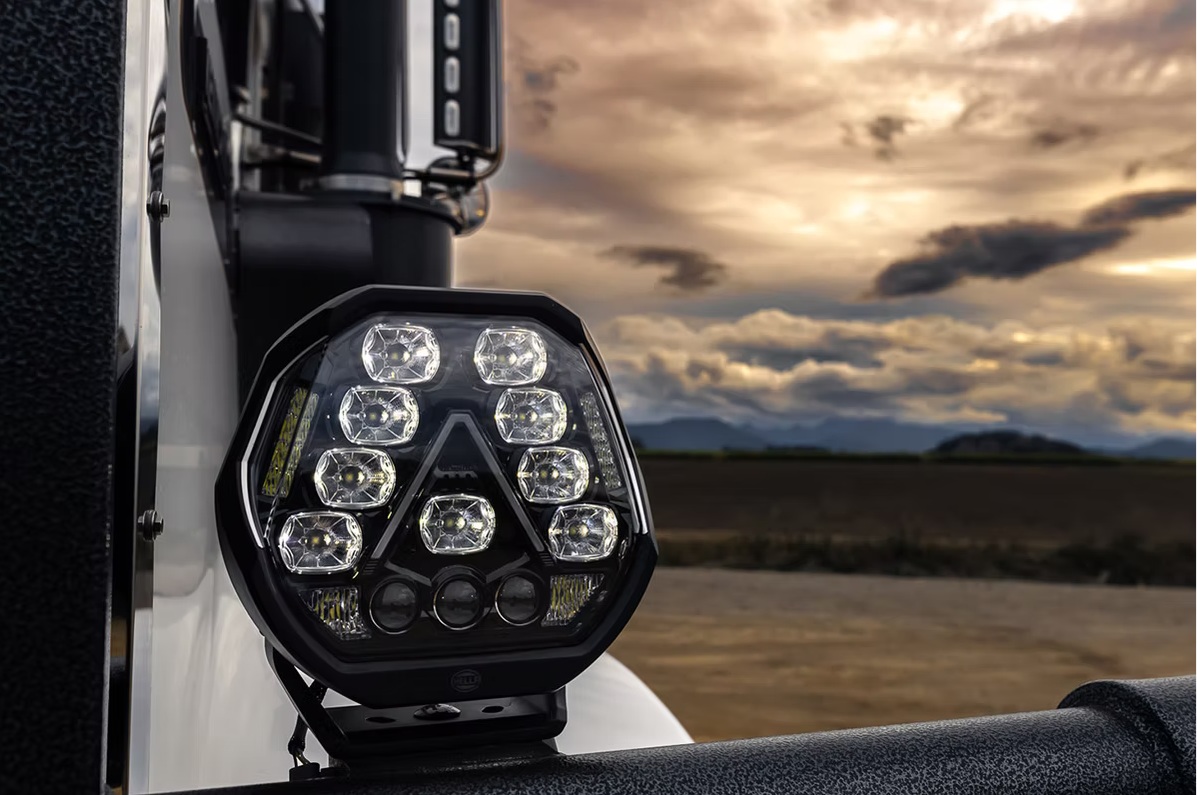 Hella Antares 9" LED Driving Light Set with Wiring and Covers - Image 7