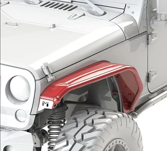 Jeep Wrangler JK Overland Aluminum Tube Fenders – 4PC – Efficient Express