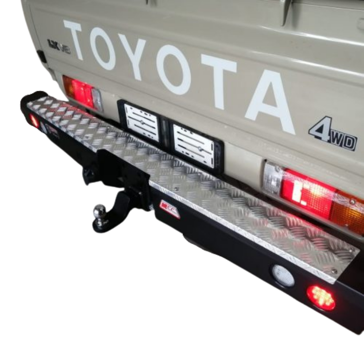 Landcruiser 70 Series 2007 To Current Rear Replacement Bumper With Towbar (Wiring Included)