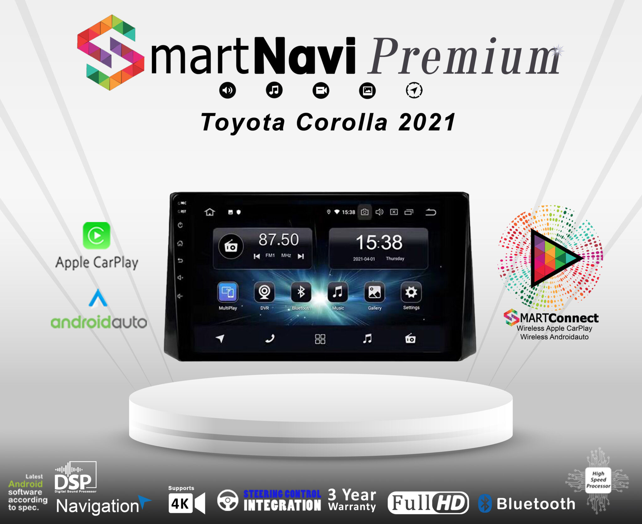 Smartnavi-Toyota Coralla 2021+