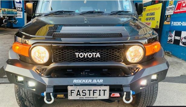 Toyota FJ CRUISER 2010 to current: MCC Rocker Bar Front Low Loop Bumper Replacement Bullbar (Bullbar + bracket kit + under protection plates) - RBLLFJ - Image 3