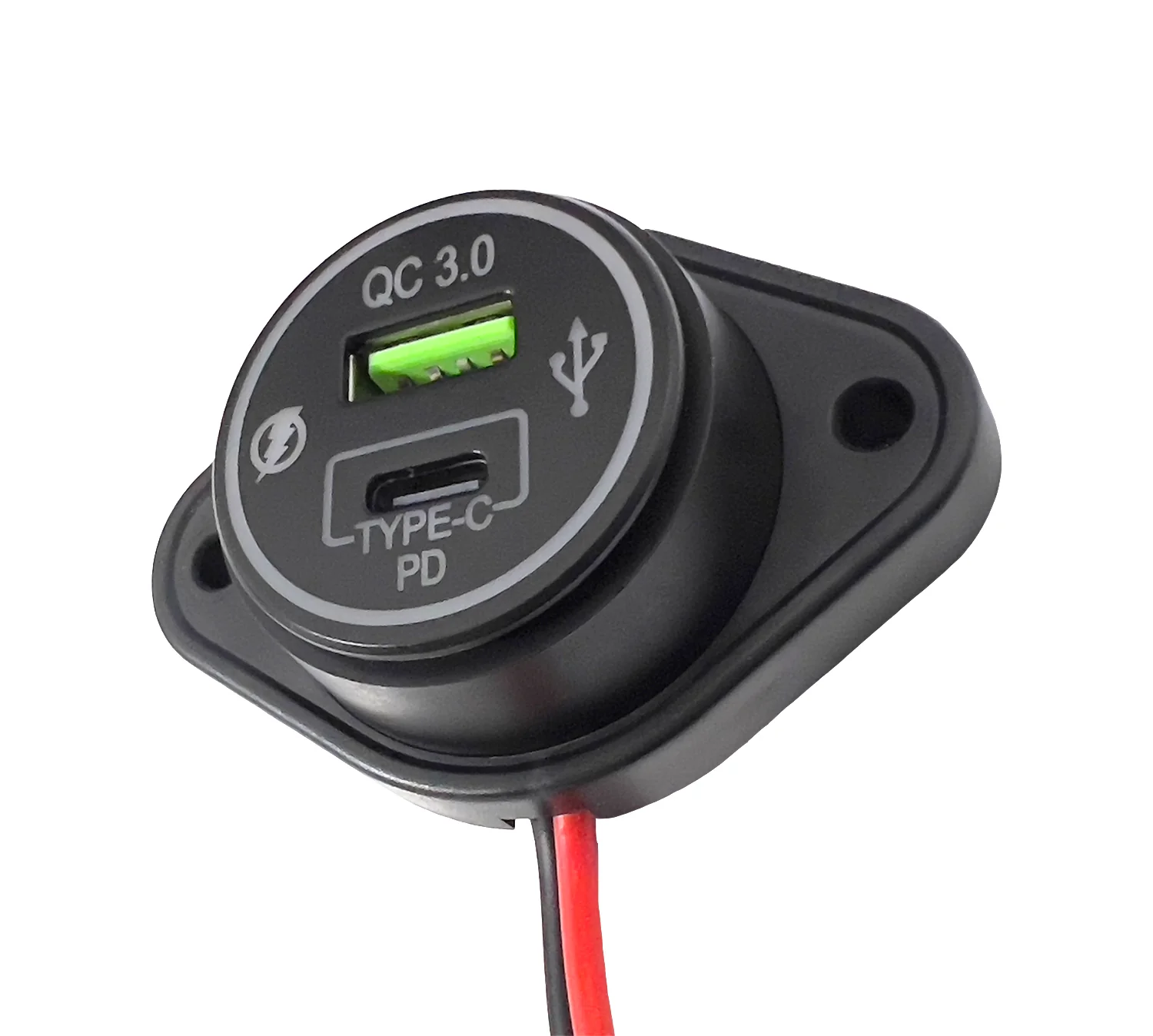 USB QC3 + Type-C Flush Mount C…