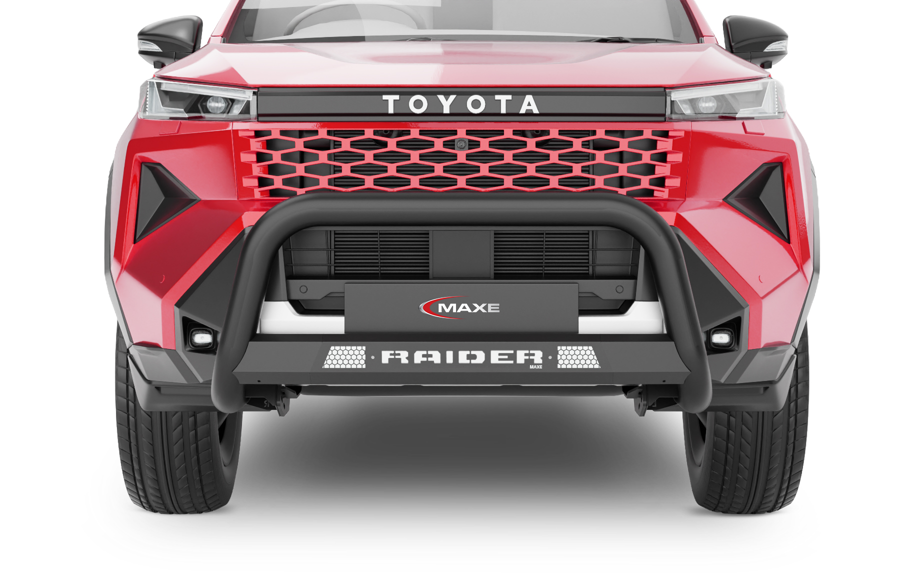Toyota Travo Raider 2026+ Black Stainless Nudge Bar (Non-PDC) – MAXE