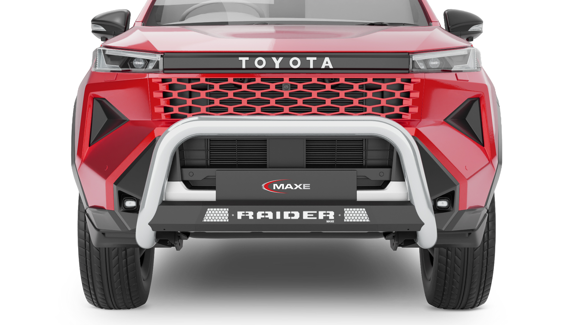 Toyota Travo Raider 2026+ Polished Stainless Nudge Bar (Non-PDC) - MAXE