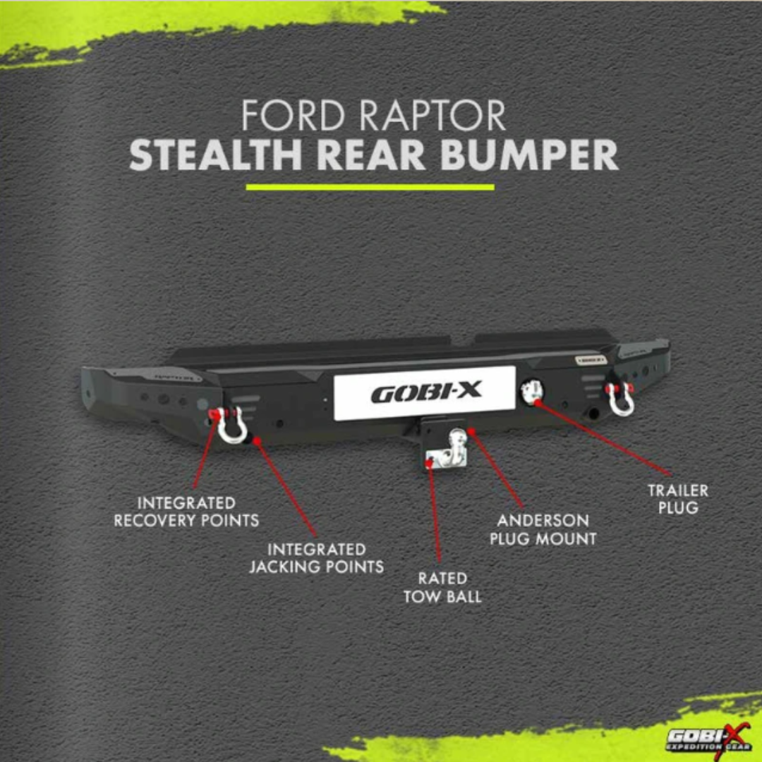 Ford Ranger Raptor 2024 Stealth Rear Bumper - GobiX - FOR4041 - Image 3