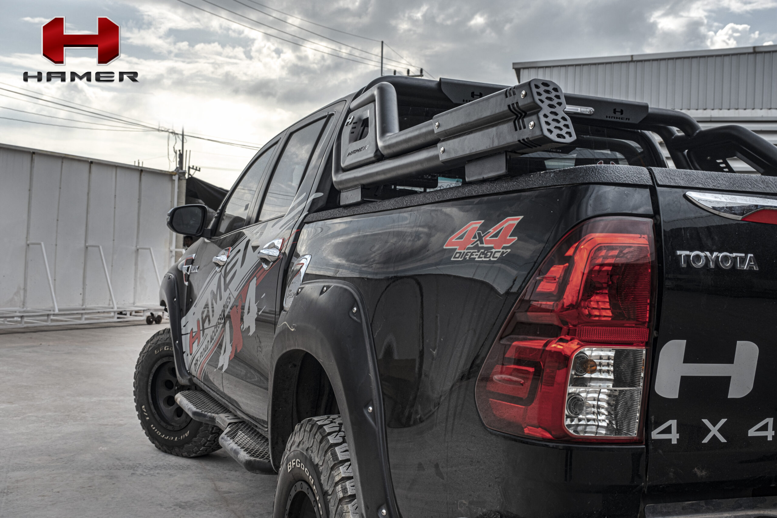 Toyota Hilux Travo 2026+ Night Fury Sports Bar - Hamer - SB2000-BB - Image 4