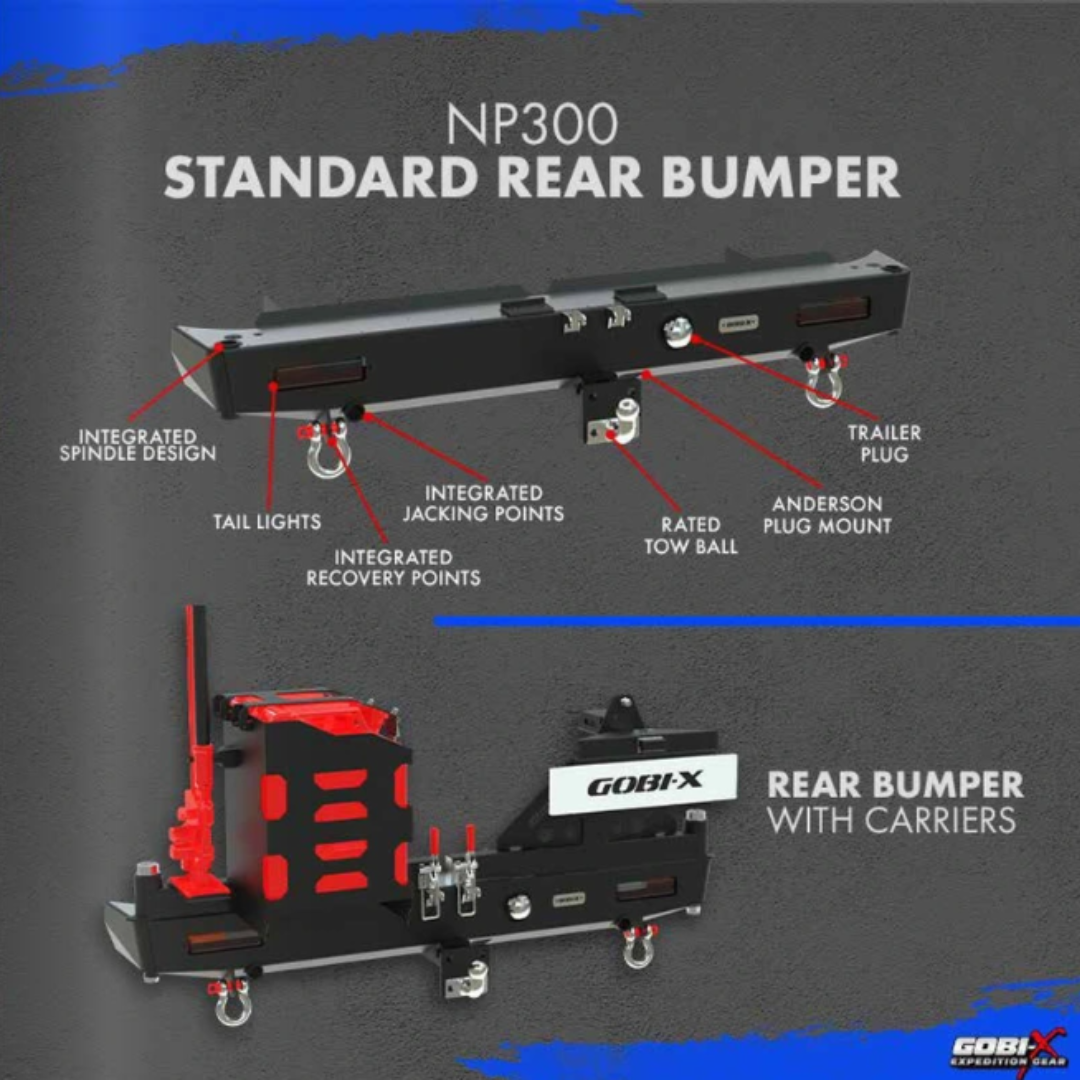 Nissan NP300 Rear Bumper Without Carrier - 2004-Present - Gobi-X - NN0001 - Image 4