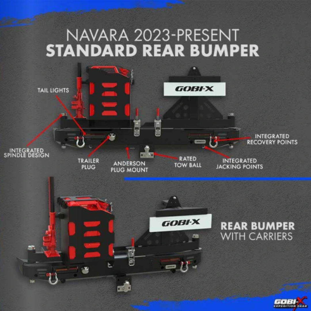 Nissan Navara Rear Bumper Without Carrier 2022-Present - Gobi-X - NN4001 - Image 3