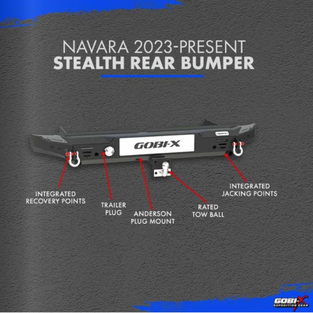 Nissan Navara Stealth Rear Bumper 2022-Present - Gobi-X - NN4041 - Image 2