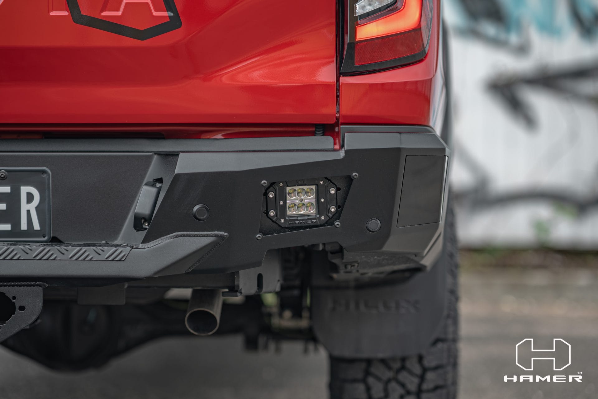 Toyota Hilux Travo 2026+ Nova Series Rear Bumper (INCL Tow Hitch Receiver) - Hamer - MX204-TT26 - Image 2
