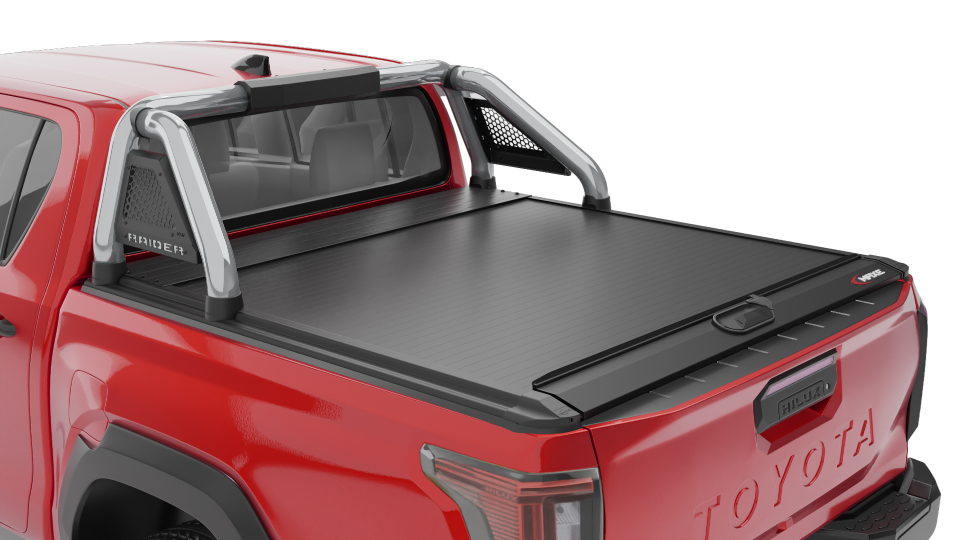 Toyota Travo 2026+ Polished Short Leg Sports Bar (Rollatop Compatible) - MAXE - TOYRAI26SLRTSSRB