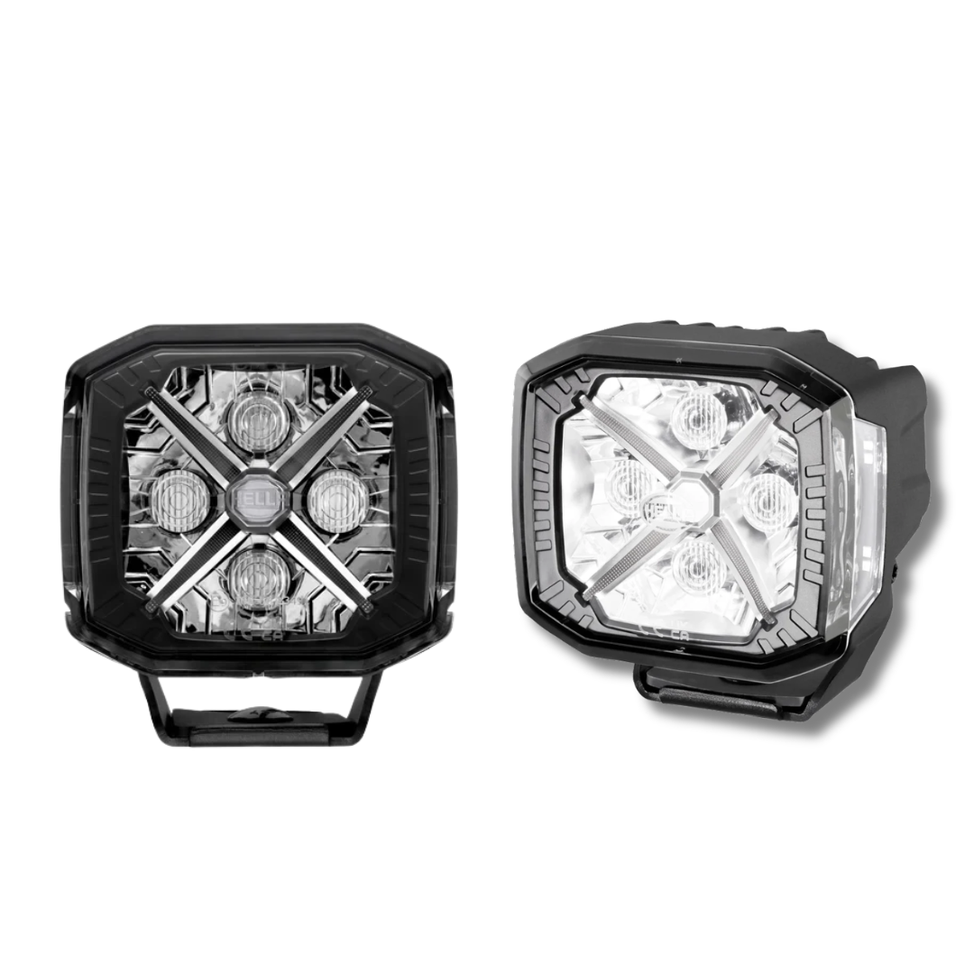 HELLA X-TREME XT-4C 4.3″ LED Cube Light – Combo Spot & Flood Beam with White/Amber X Position Light - Image 3