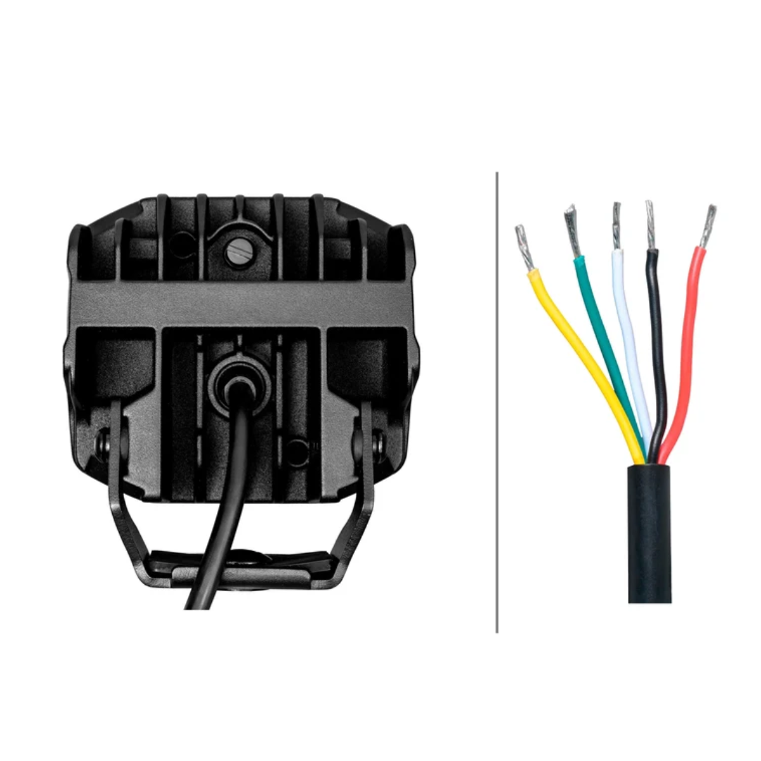HELLA X-TREME XT-4C 4.3″ LED Cube Light – Combo Spot & Flood Beam with White/Amber X Position Light - Image 5