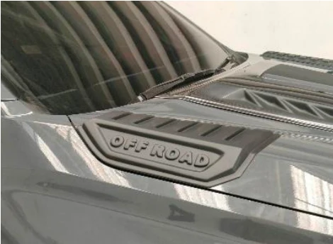 Toyota Hilux GD6 Travo 2026 Hood Garnish Matt Black